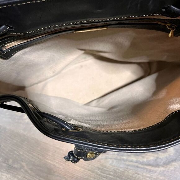 Mark Cross Leather Backpack with Cinch and Magnetic Closure - Picture 8 of 11